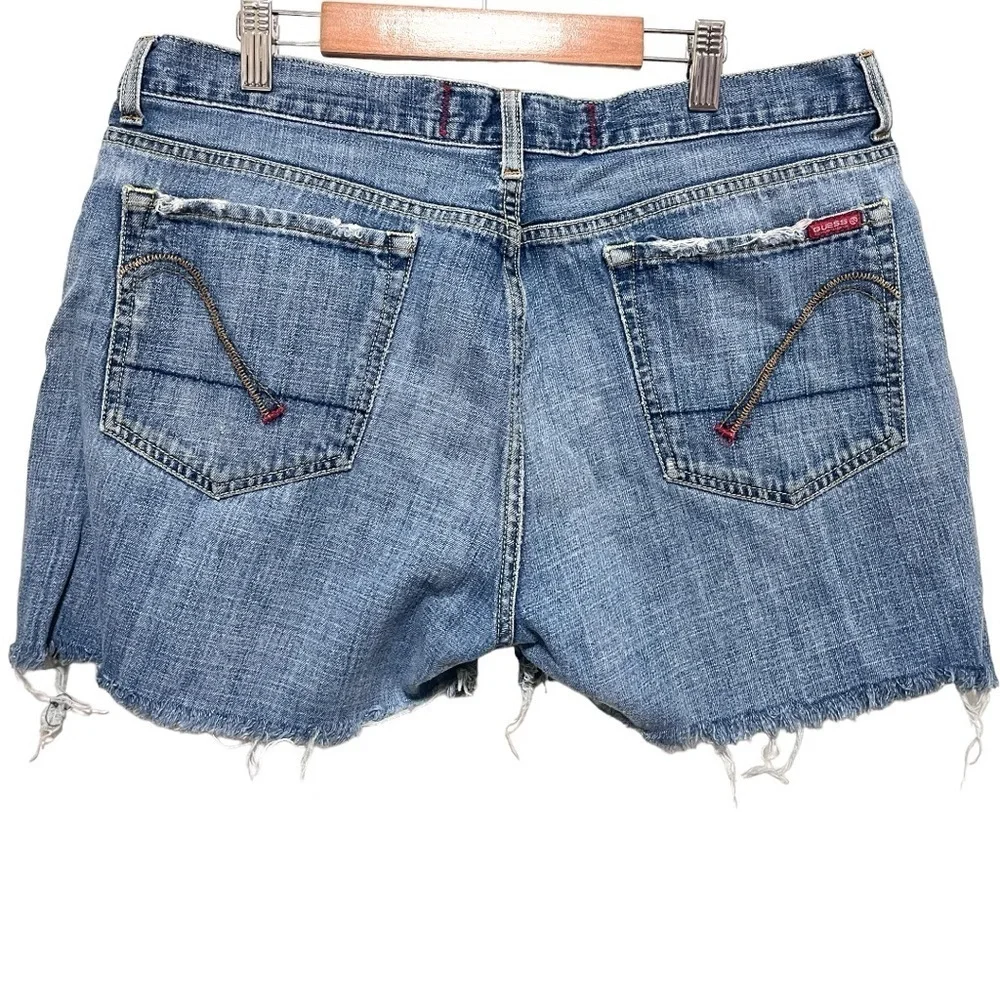 Guess Distressed Denim Shorts
